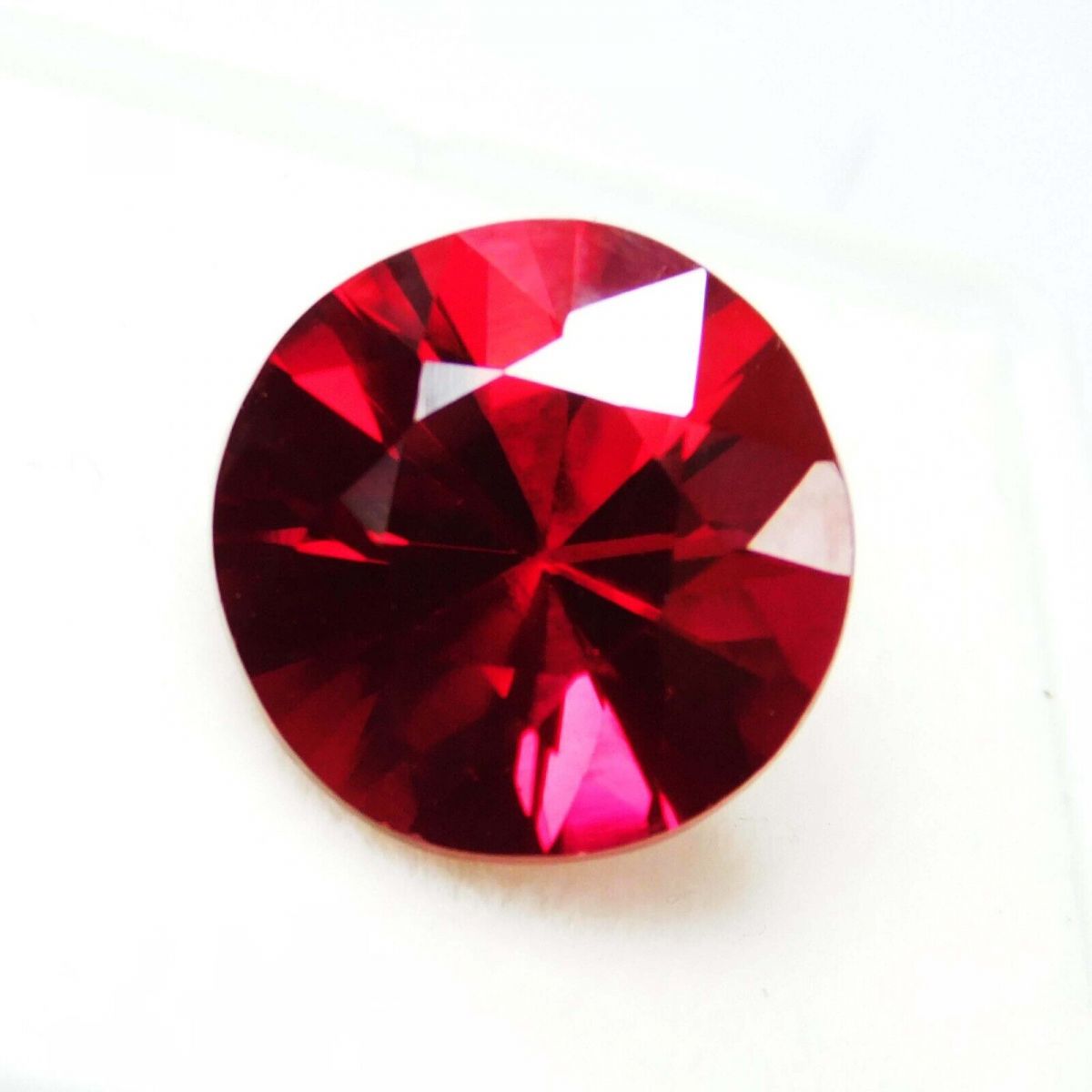 Natural Bloody Red Ruby Round Diamond Cut 9.00 Ct CERTIFIED Loose Gemstone