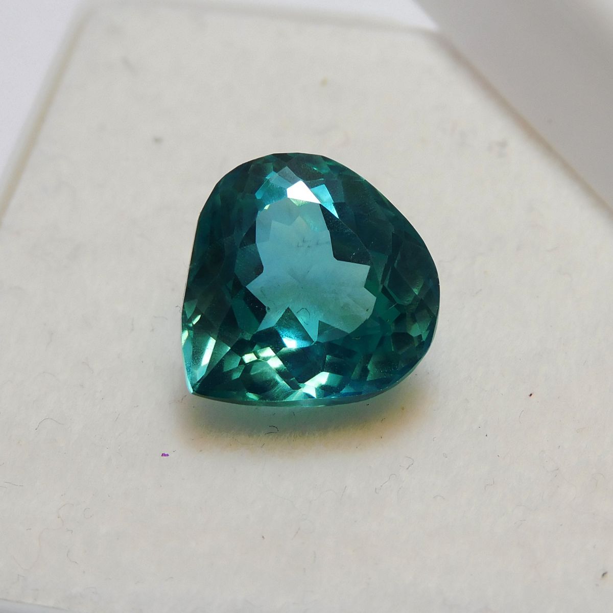 7.85 Ct Natural Gemstone Bluish Green Grandidierite CERTIFIED Pear Cut