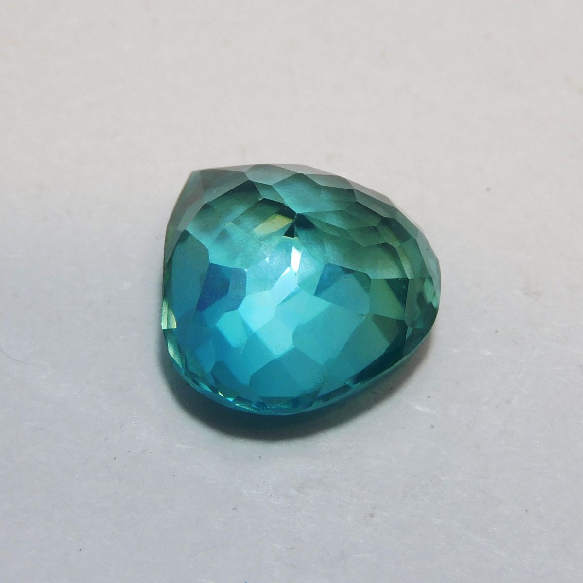 7.85 Ct Natural Gemstone Bluish Green Grandidierite CERTIFIED Pear Cut