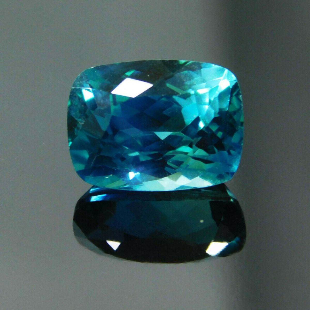 Natural Montana Sapphire Earring Size 10 Ct CERTIFIED Cushion Cut Loose Gemstone