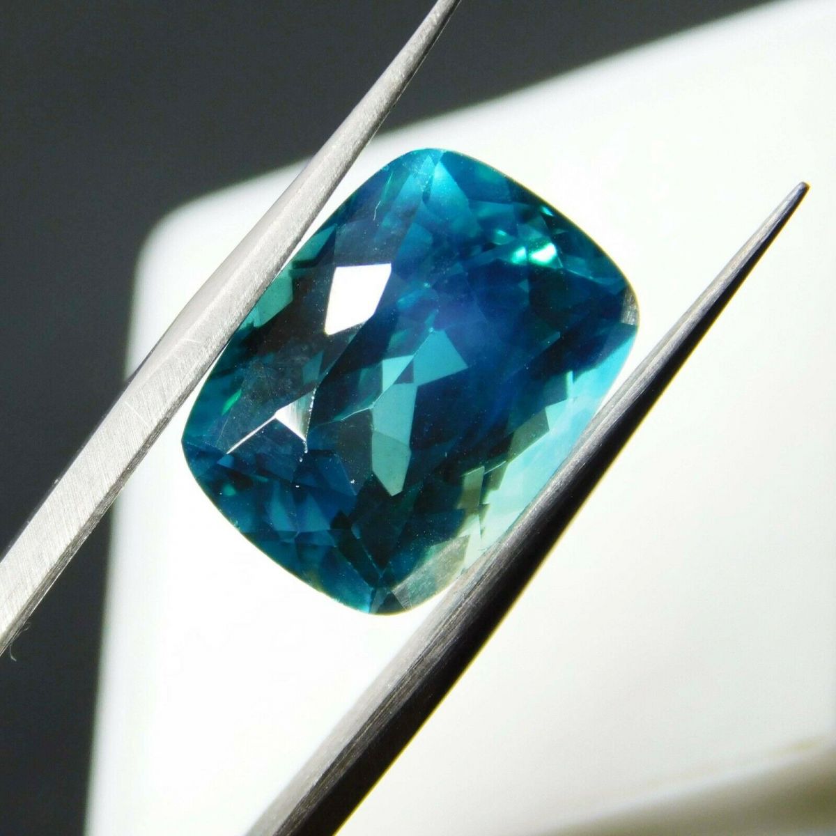 Natural Montana Sapphire Earring Size 10 Ct CERTIFIED Cushion Cut Loose Gemstone