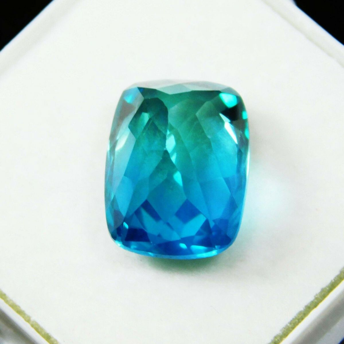 Natural Montana Sapphire Earring Size 10 Ct CERTIFIED Cushion Cut Loose Gemstone