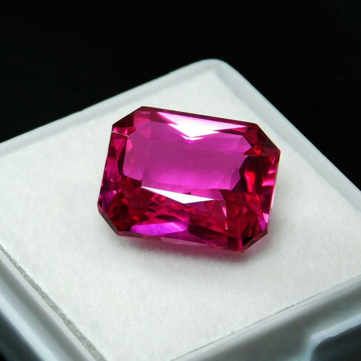 10.10 Ct Ceylon Pink Emerald Cut Natural Sapphire Loose Gemstone CERTIFIED