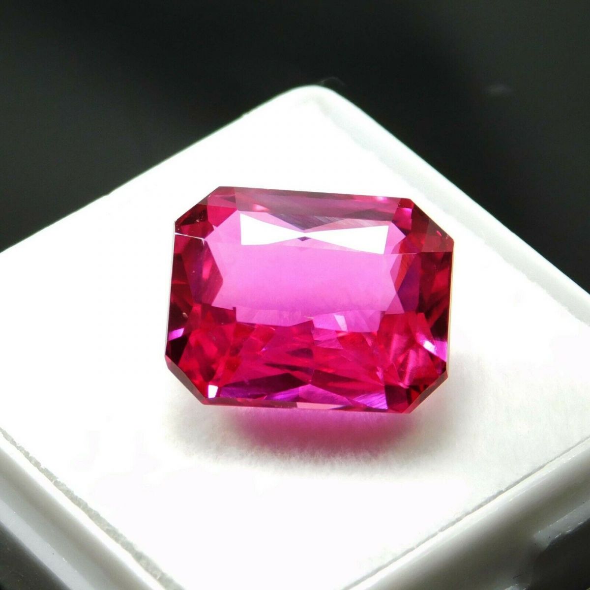 10.10 Ct Ceylon Pink Emerald Cut Natural Sapphire Loose Gemstone CERTIFIED