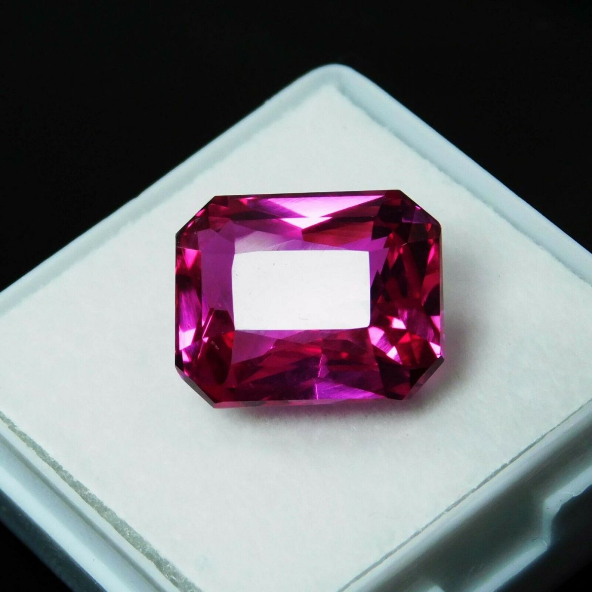 10.10 Ct Ceylon Pink Emerald Cut Natural Sapphire Loose Gemstone CERTIFIED