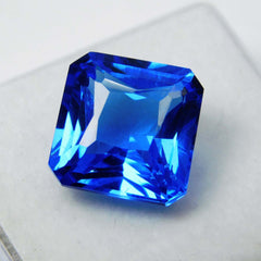 10.23 Ct Natural Blue Sapphire Square Cut Ring Size CERTIFIED Loose Gemstone