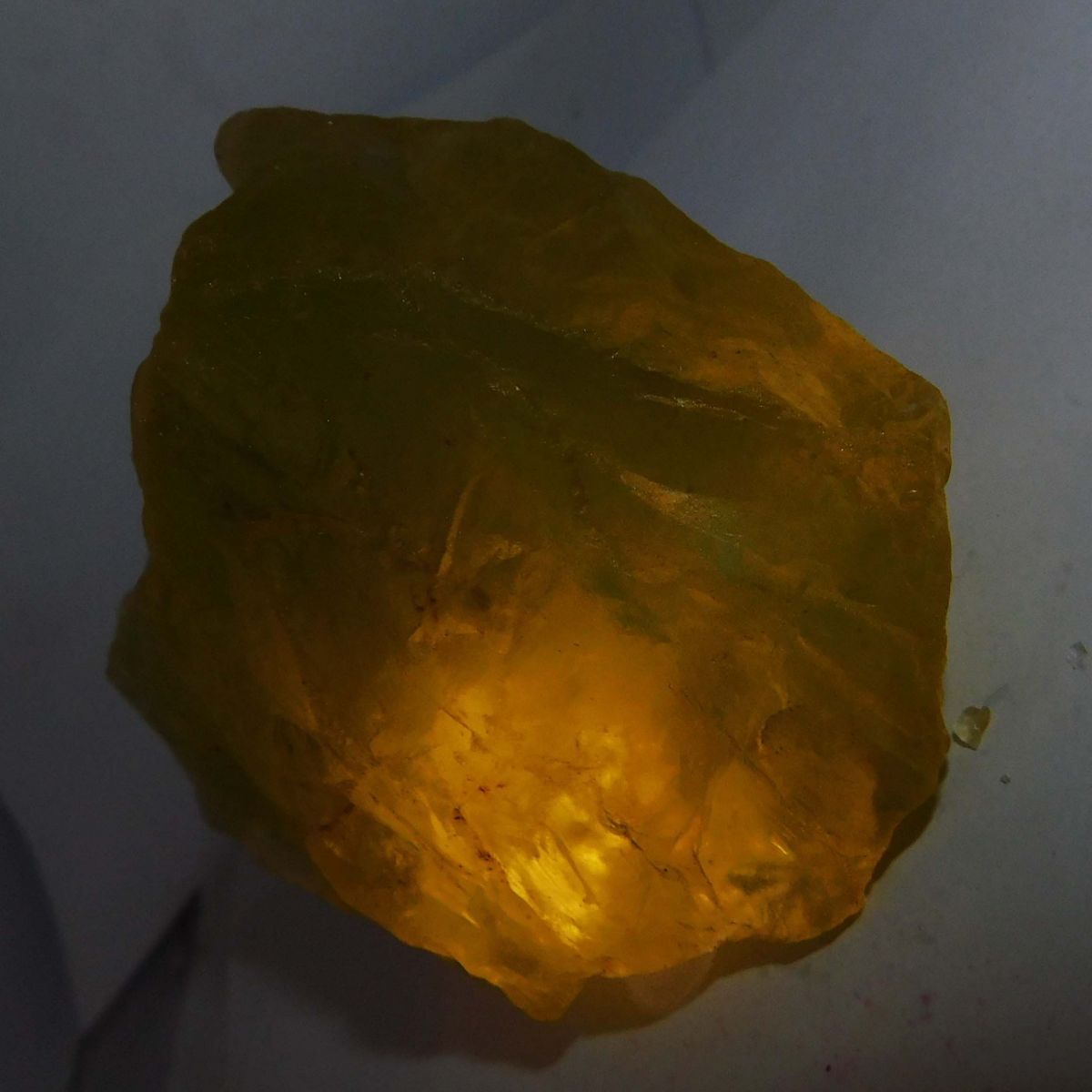 1185 Ct Natural Sapphire Huge Rough Earth Mined CERTIFIED Yellow Loose Gemstone