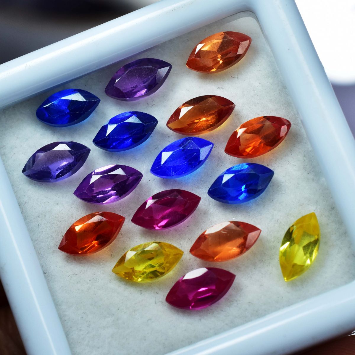 Natural Marquise Cut 50 Pcs Untreated Sapphire Gemstone Lot 10x5 mm CERTIFIED