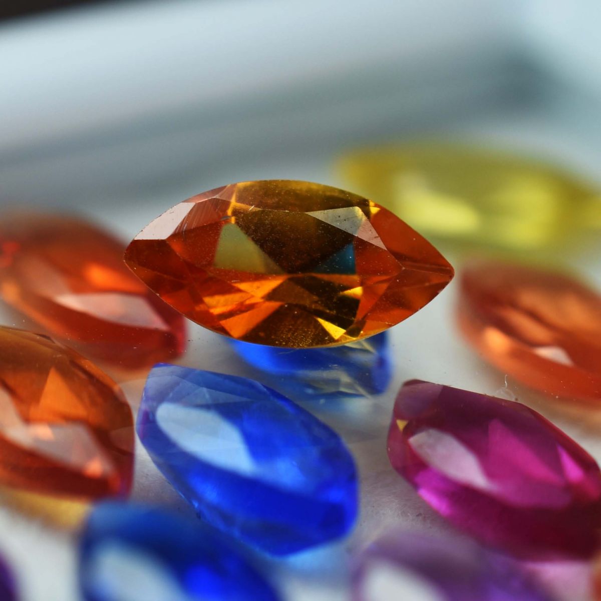 Natural Marquise Cut 50 Pcs Untreated Sapphire Gemstone Lot 10x5 mm CERTIFIED