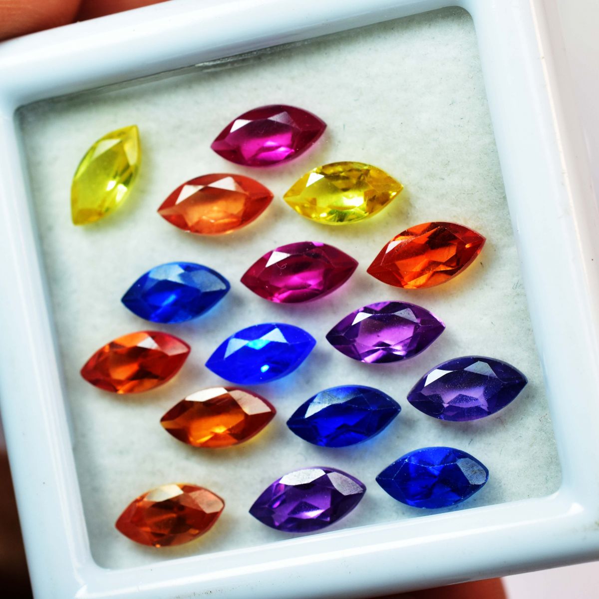 Natural Marquise Cut 50 Pcs Untreated Sapphire Gemstone Lot 10x5 mm CERTIFIED