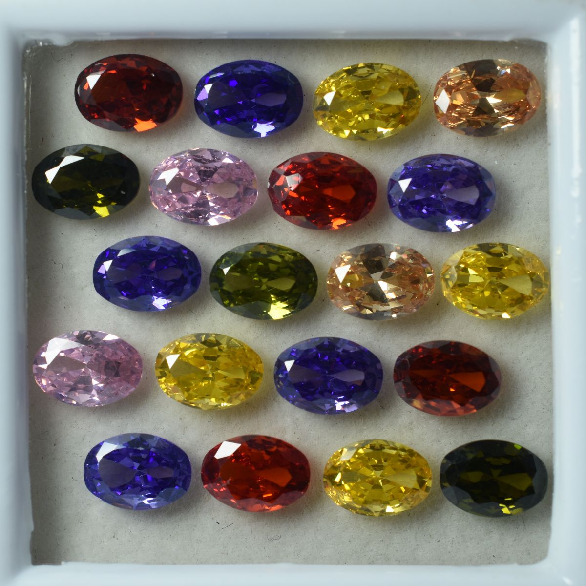 Oval Cut Sapphire Mix Color 24 Pcs Natural CERTIFIED Loose Gemstone 7x5 MM Lot