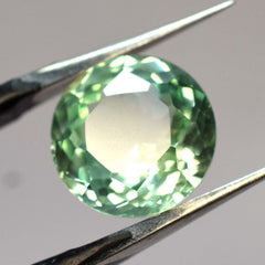 4.20 Ct Natural BLUISH GREEN Sapphire Round Cut CERTIFIED Rare Loose Gemstone