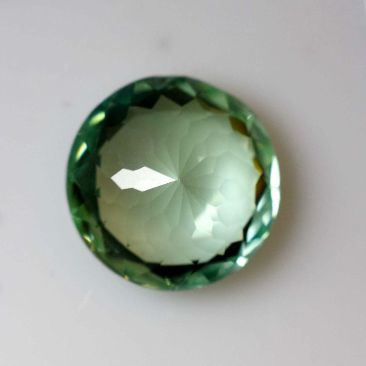 4.20 Ct Natural BLUISH GREEN Sapphire Round Cut CERTIFIED Rare Loose Gemstone