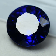 8.35 Ct Extremely Natural SAPPHIRE Blue ROUND Cut Gemstone CERTIFIED Loose