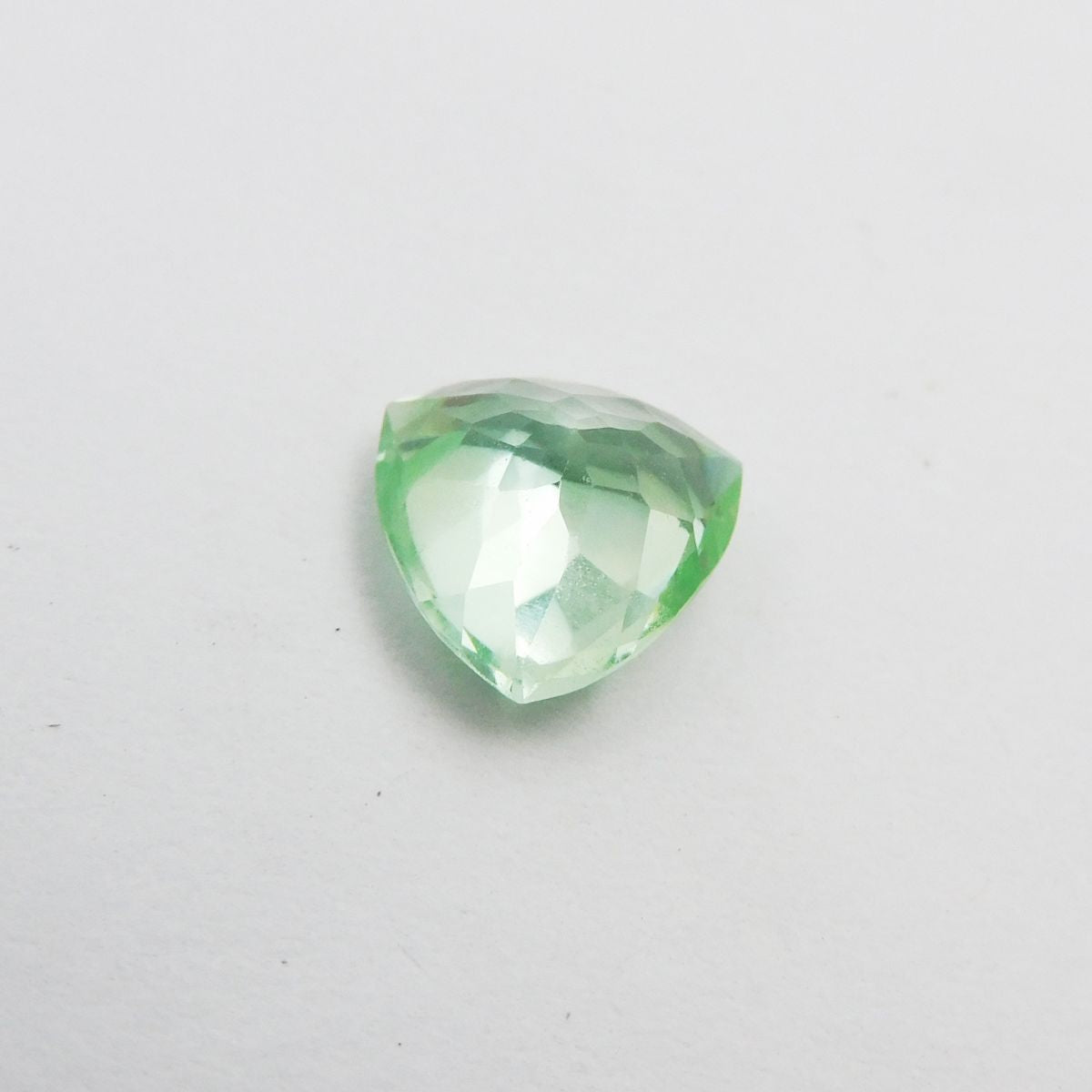 3.87 Ct Trillion Cut Bluish Green Natural Sapphire Loose Gemstone CERTIFIED