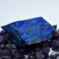 Uncut Natural Rough 1784.35 Ct Lapis Lazuli Blue Raw CERTIFIED Loose Gemstone