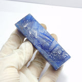 Natural Blue Tanzanite Huge Dyed Uncut Rough 477.05 Ct CERTIFIED Loose Gemstone