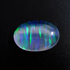 Natural Multi Color Oval Cut Boulder Opal 21.35 Ct CERTIFIED Loose Gemstone