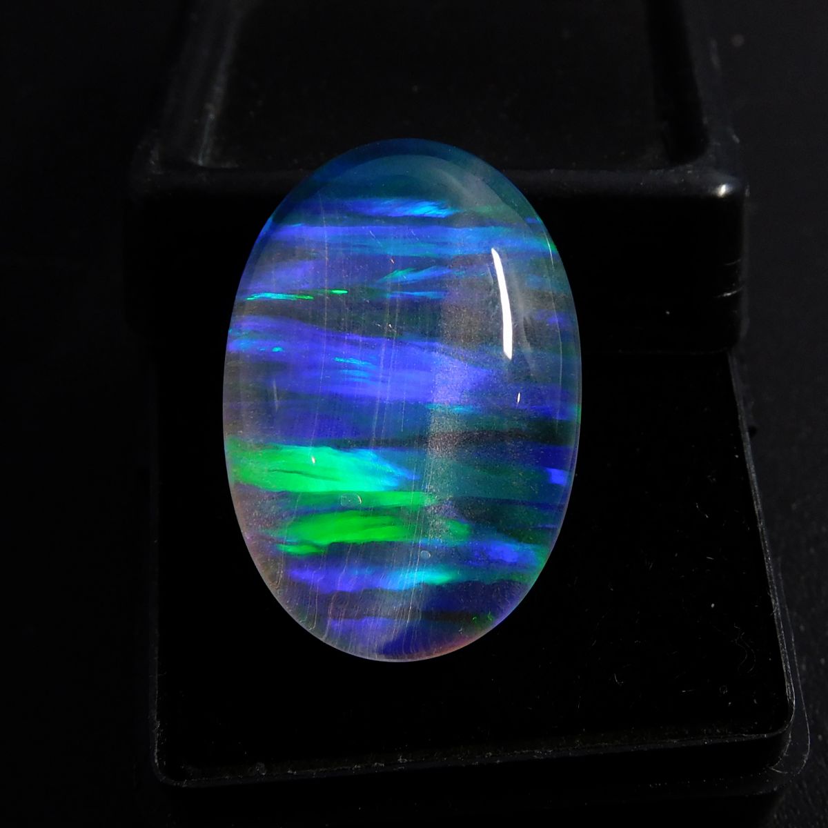 Natural Multi Color Oval Cut Boulder Opal 21.35 Ct CERTIFIED Loose Gemstone