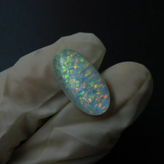 CERTIFIED 7.85 Ct Natural Doublet Fire OPAL Brilliant Oval Cut Loose Gemstone