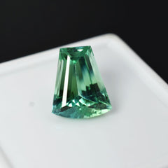 Natural Bluish Green Sapphire 9.40 Carat Fancy Cut CERTIFIED Loose Gemstone