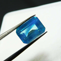 Natural Montana Sapphire 2.5 Ct CERTIFIED Royal Color Emerald Cut Loose Gemstone