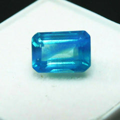 Natural Montana Sapphire 2.5 Ct CERTIFIED Royal Color Emerald Cut Loose Gemstone