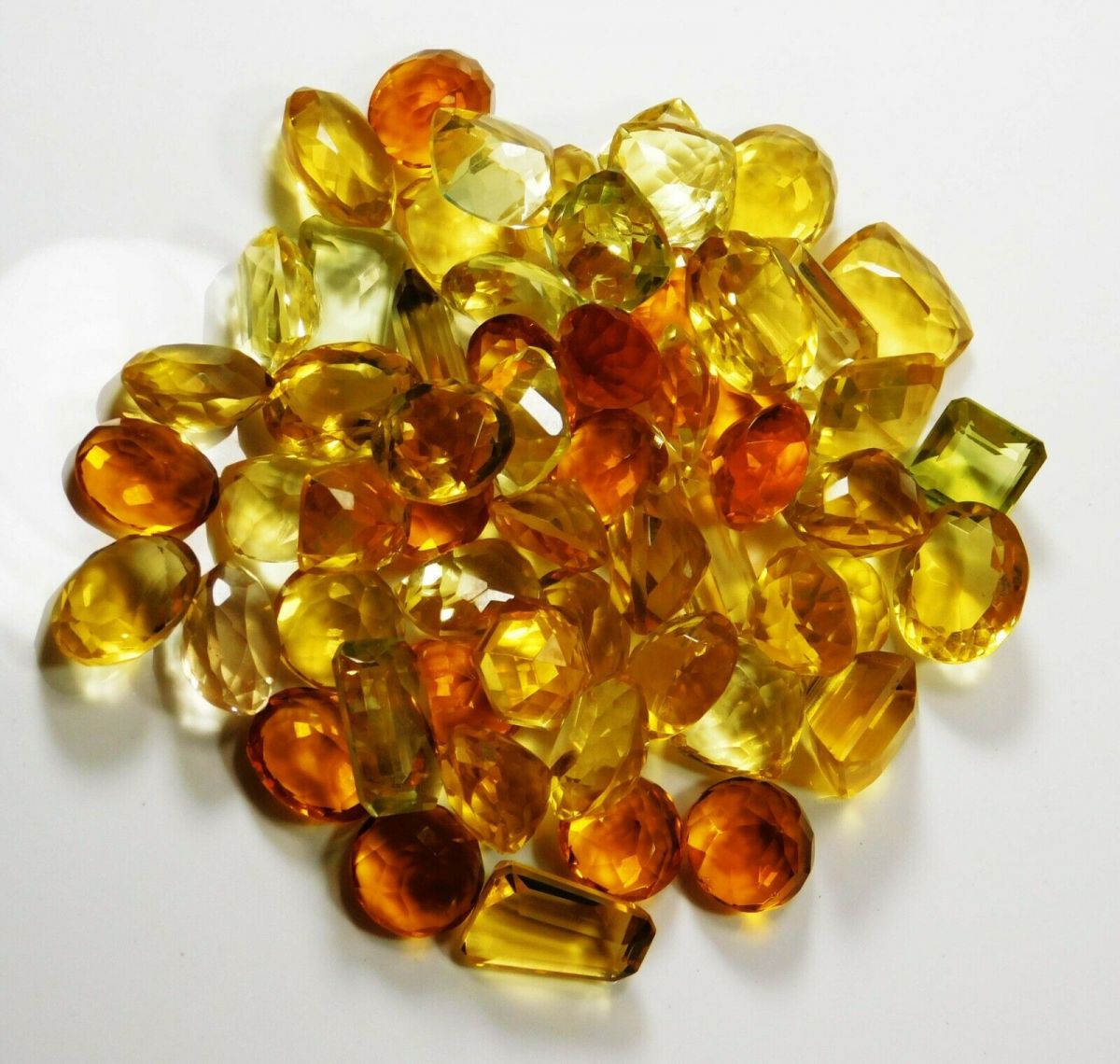 100 Ct Natural Topaz Lot Yellow Mix Shape Excellent Loose Gemstone CERTIFIED Lot