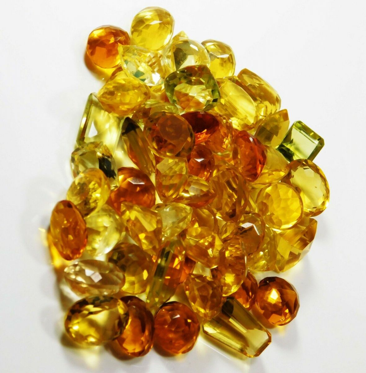 100 Ct Natural Topaz Lot Yellow Mix Shape Excellent Loose Gemstone CERTIFIED Lot