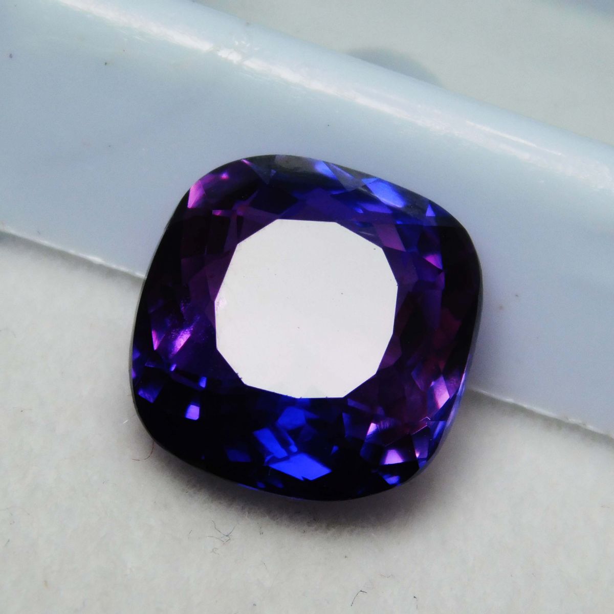 6.40 Ct Natural Purple CERTIFIED Loose Gemstone Tanzanite Square Cushion Cut