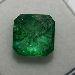 7 Carat Natural CERTIFIED Emerald Emerald Cut Green Colombian Loose Gemstone