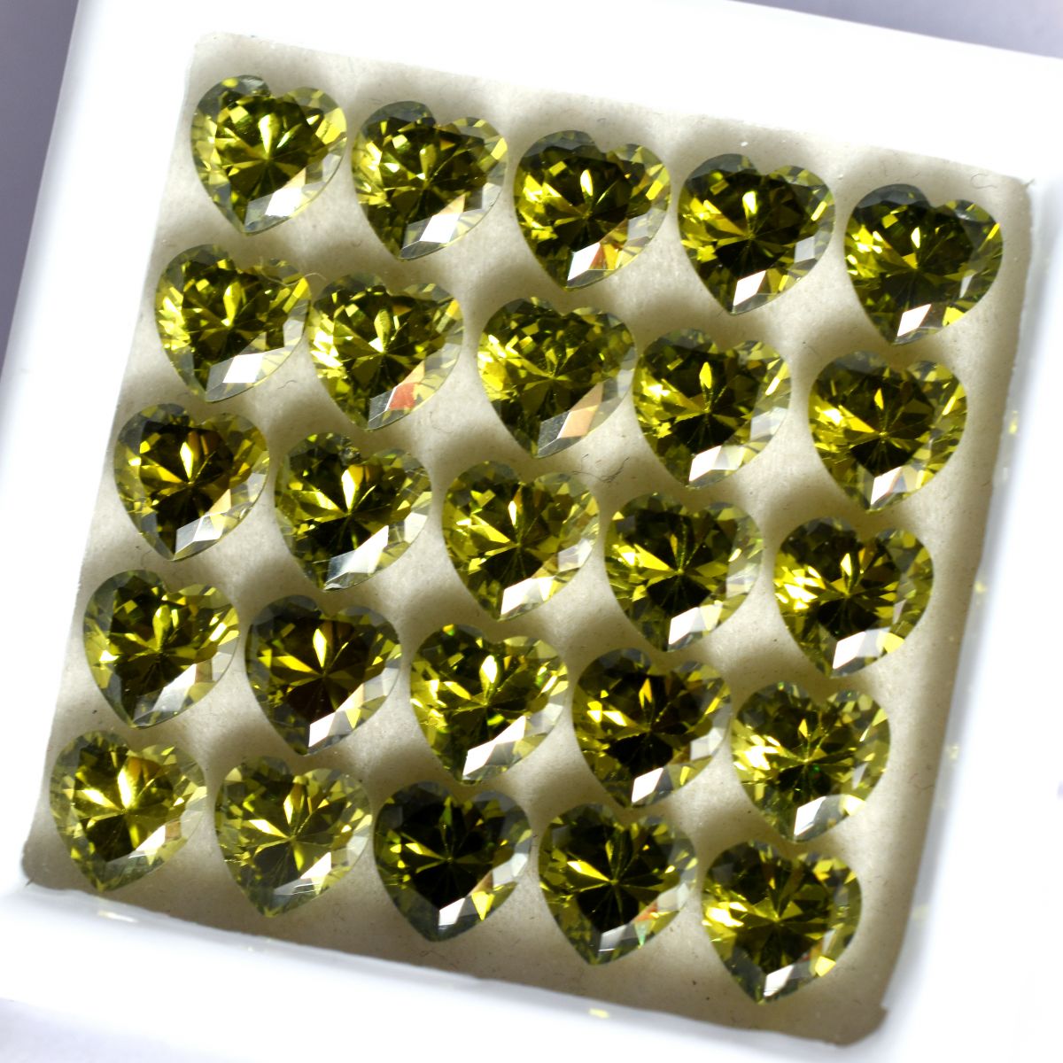 12 Pcs NATURAL Green Ceylon SAPPHIRE Heart 6x6 mm Loose Gemstone CERTIFIED Lot