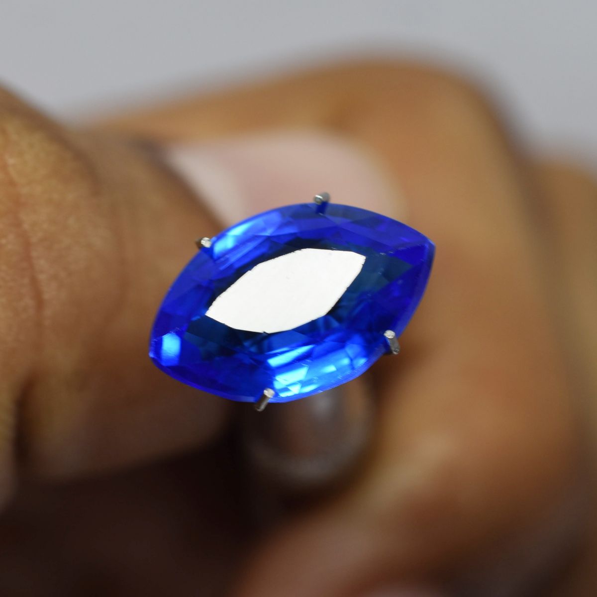 Sapphire Genuine 5.90 Ct Natural Rare Loose Gemstone CERTIFIED Blue Marquise Cut