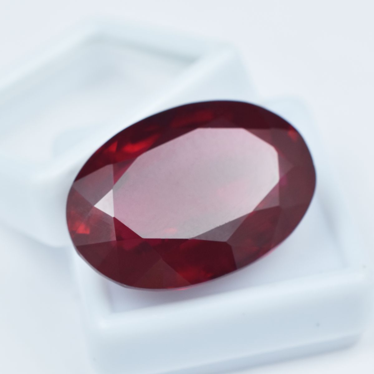 Attractive Deep Red Garnet 84.40 Ct Oval Cut Natural Loose Gemstone CERTIFIED