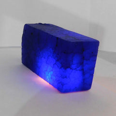 444 Ct NATURAL Sapphire BLUE Earth Mined Huge Rough CERTIFIED Loose Gemstone