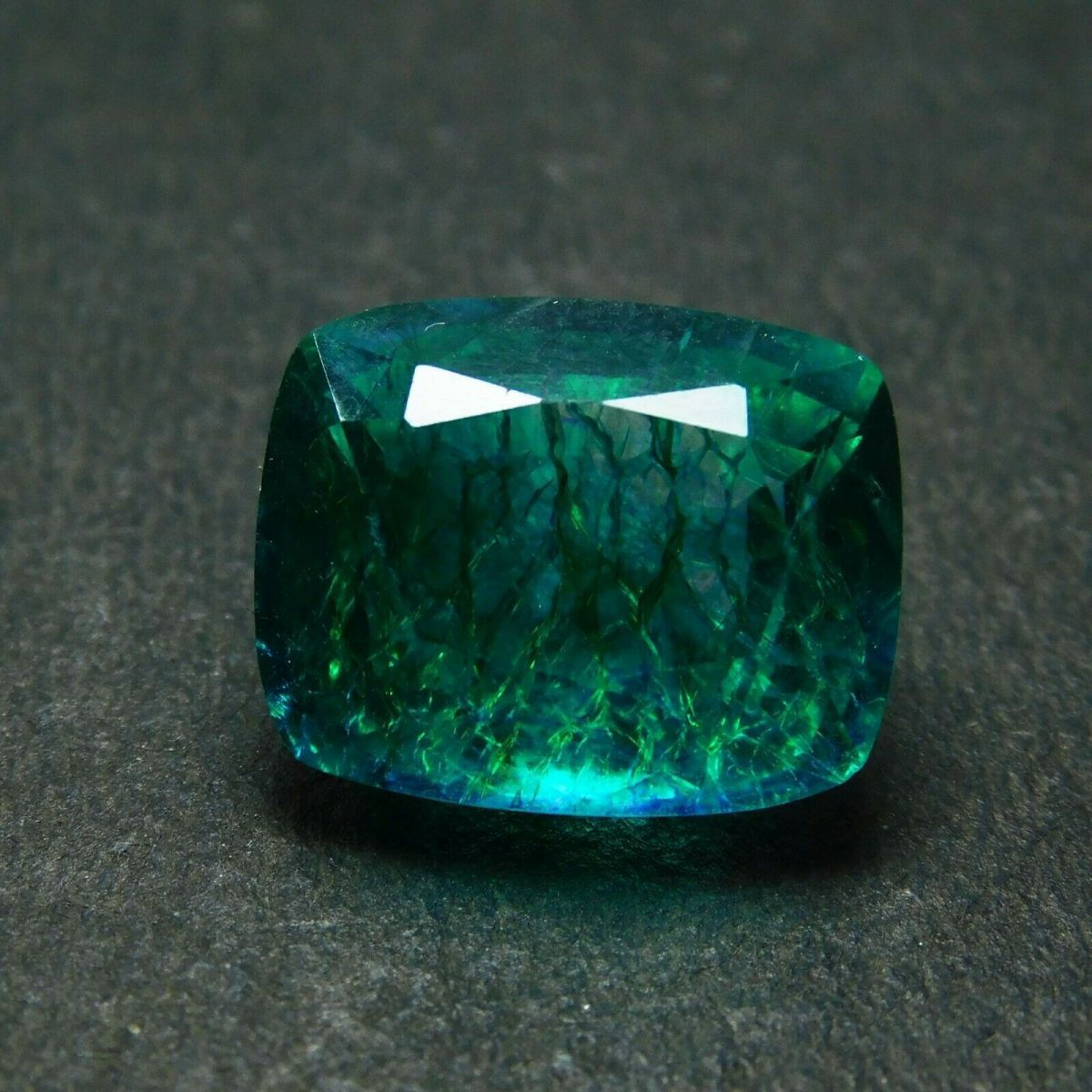 Loose Gemstone Zambia Green EMERALD 8.40 Ct Natural Cushion CERTIFIED For Ring