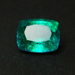 Loose Gemstone Zambia Green EMERALD 8.40 Ct Natural Cushion CERTIFIED For Ring