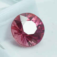 Padparadscha Sapphire Round Cut 8.10 Ct Natural Loose Gemstone CERTIFIED