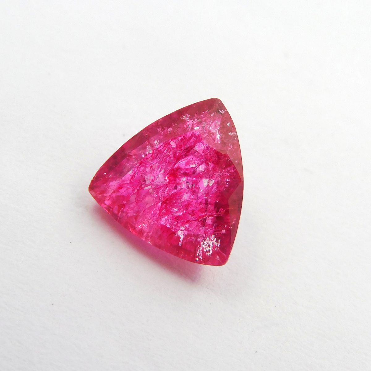 3.70 Ct Natural Pink Ceylon Sapphire CERTIFIED Trillion Cut Loose Gemstone