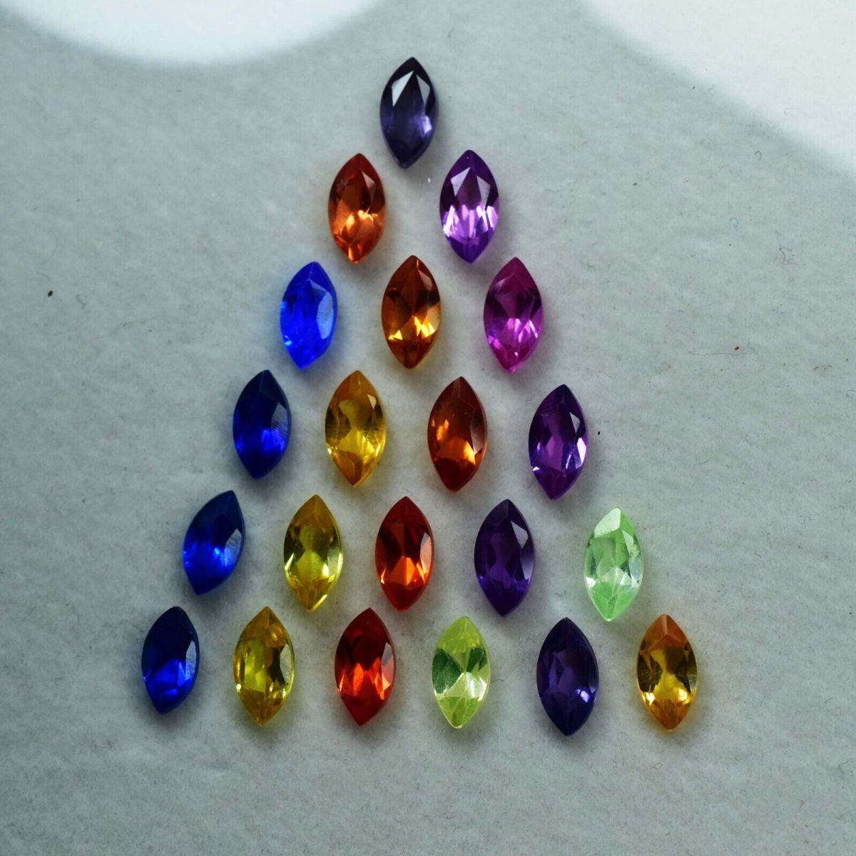 6 Pcs Natural CERTIFIED Loose Gemstone Mix Sapphire Marquise Cut Lot 8x4 mm