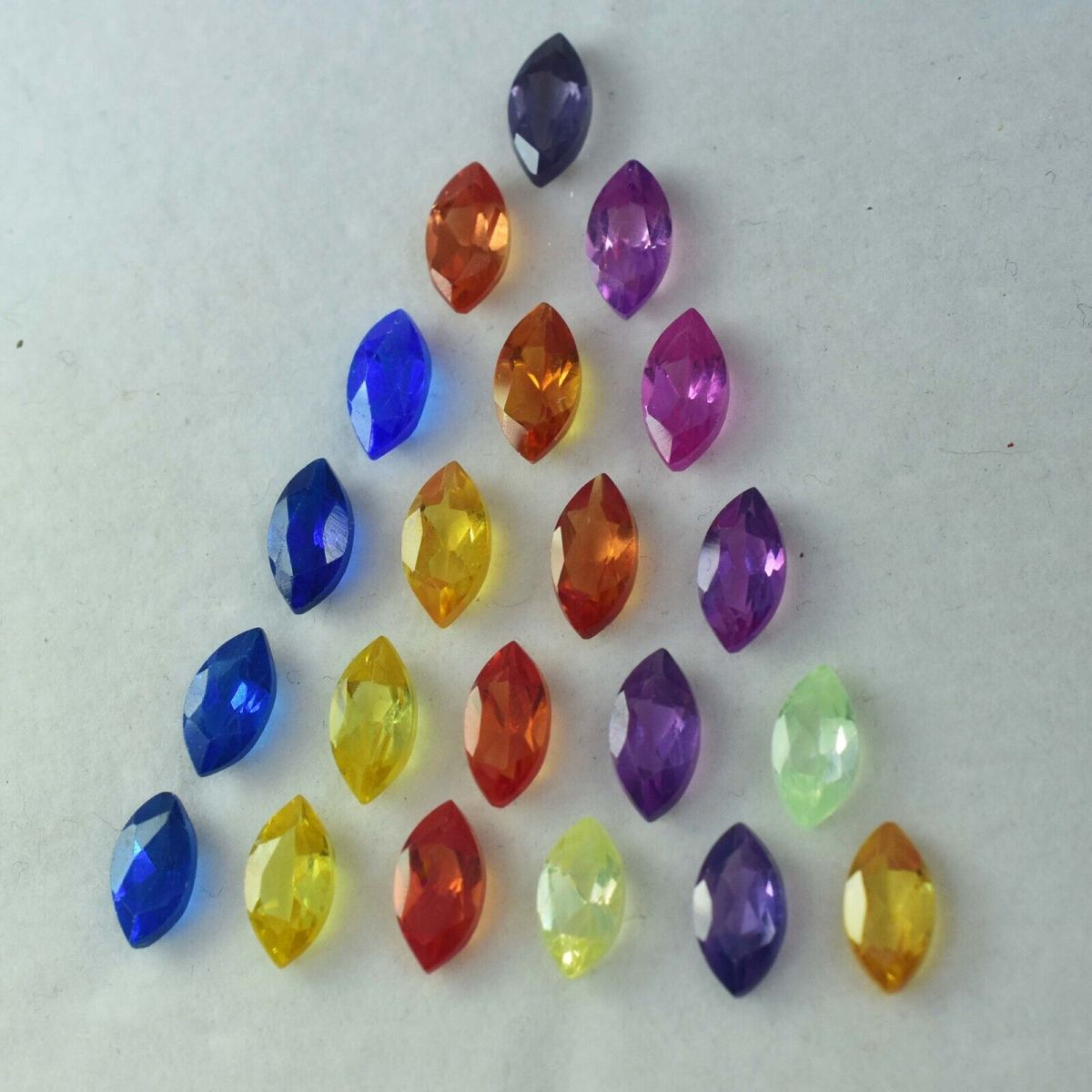 6 Pcs Natural CERTIFIED Loose Gemstone Mix Sapphire Marquise Cut Lot 8x4 mm