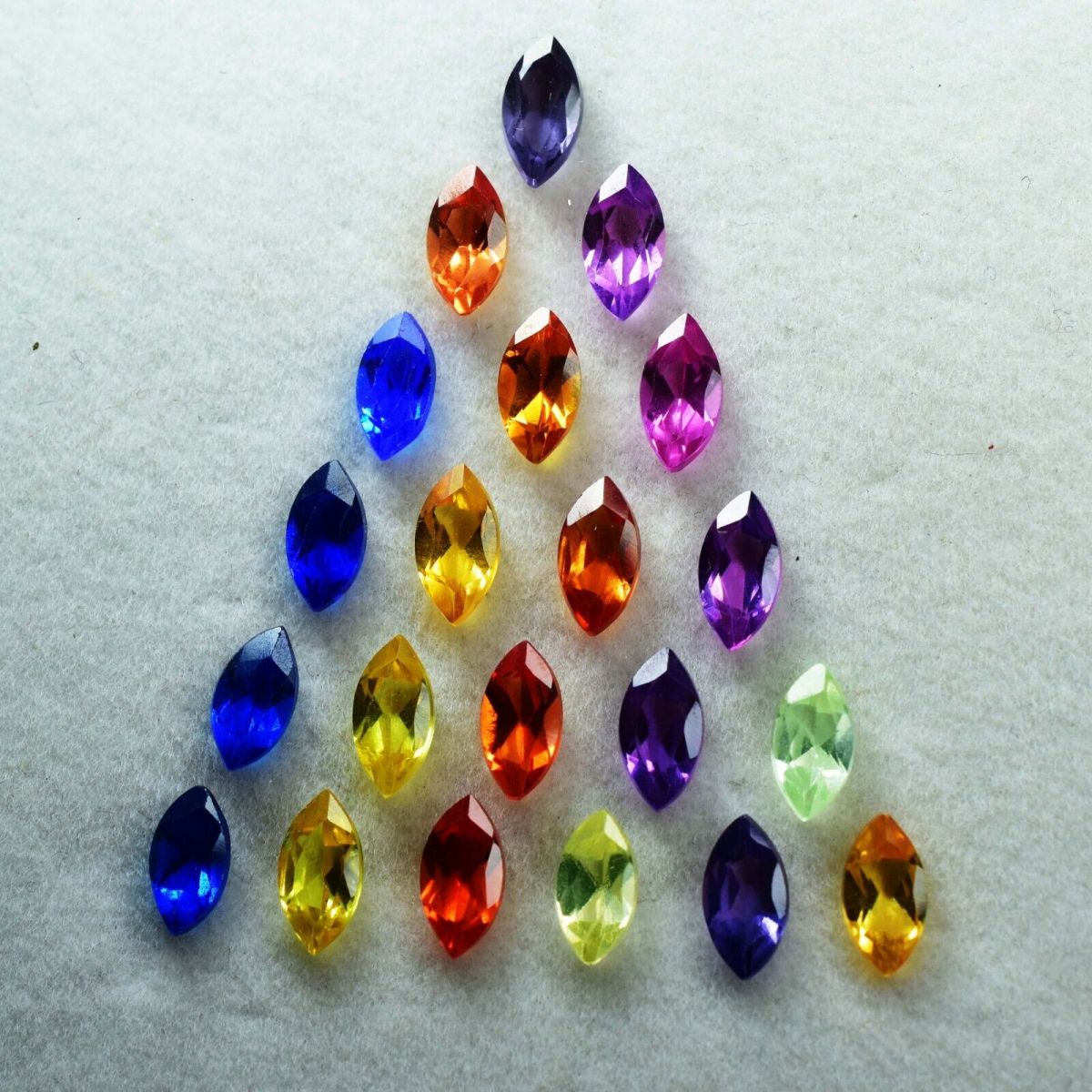 6 Pcs Natural CERTIFIED Loose Gemstone Mix Sapphire Marquise Cut Lot 8x4 mm