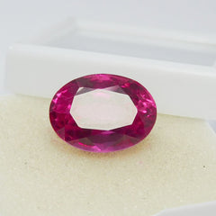 Huge Size Oval Cut 23.60  Ct Natural Pink Ruby Loose Gemstone CERTIFIED