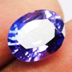 CERTIFIED Tanzania Loose Gemstone 7 Carat Natural Tanzanite Purple Oval Cut