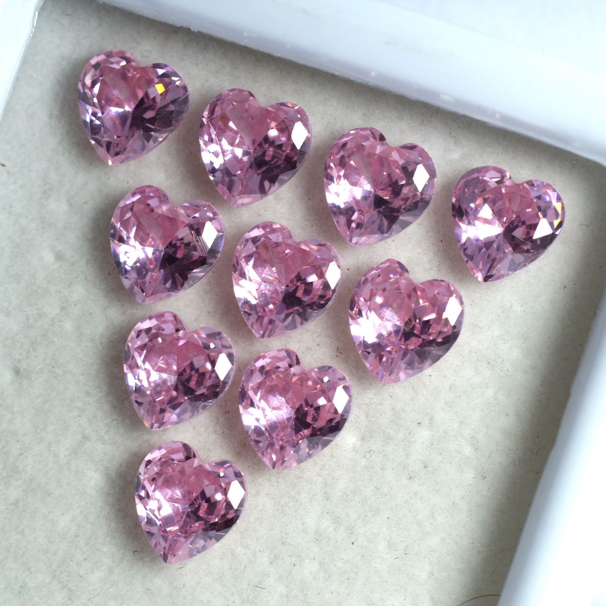 6x6 mm Natural SAPPHIRE Pink HEART SHAPE Loose Gemstone CERTIFIED 15 Pcs Lot