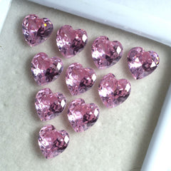 6x6 mm Natural SAPPHIRE Pink HEART SHAPE Loose Gemstone CERTIFIED 15 Pcs Lot