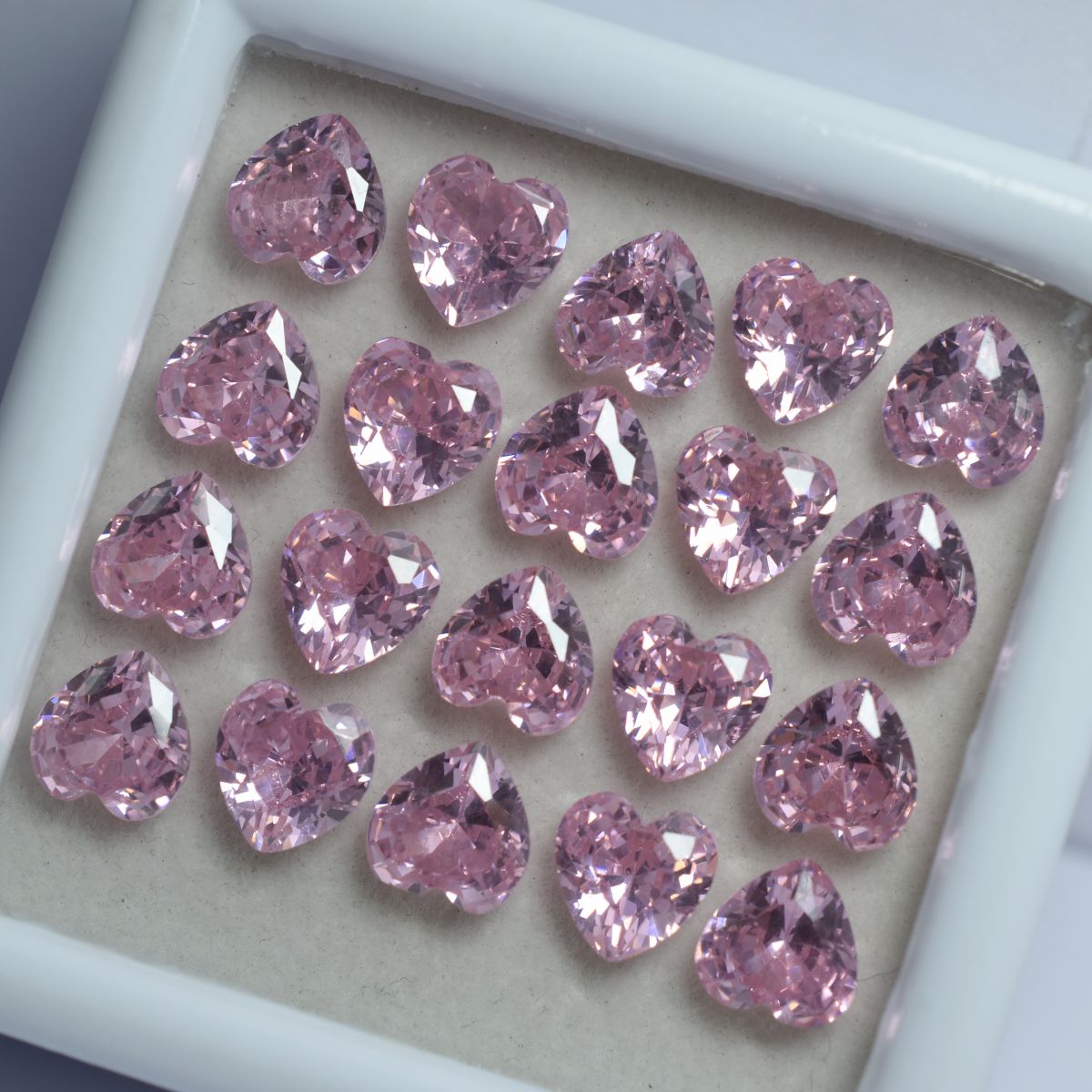 6x6 mm Natural SAPPHIRE Pink HEART SHAPE Loose Gemstone CERTIFIED 15 Pcs Lot