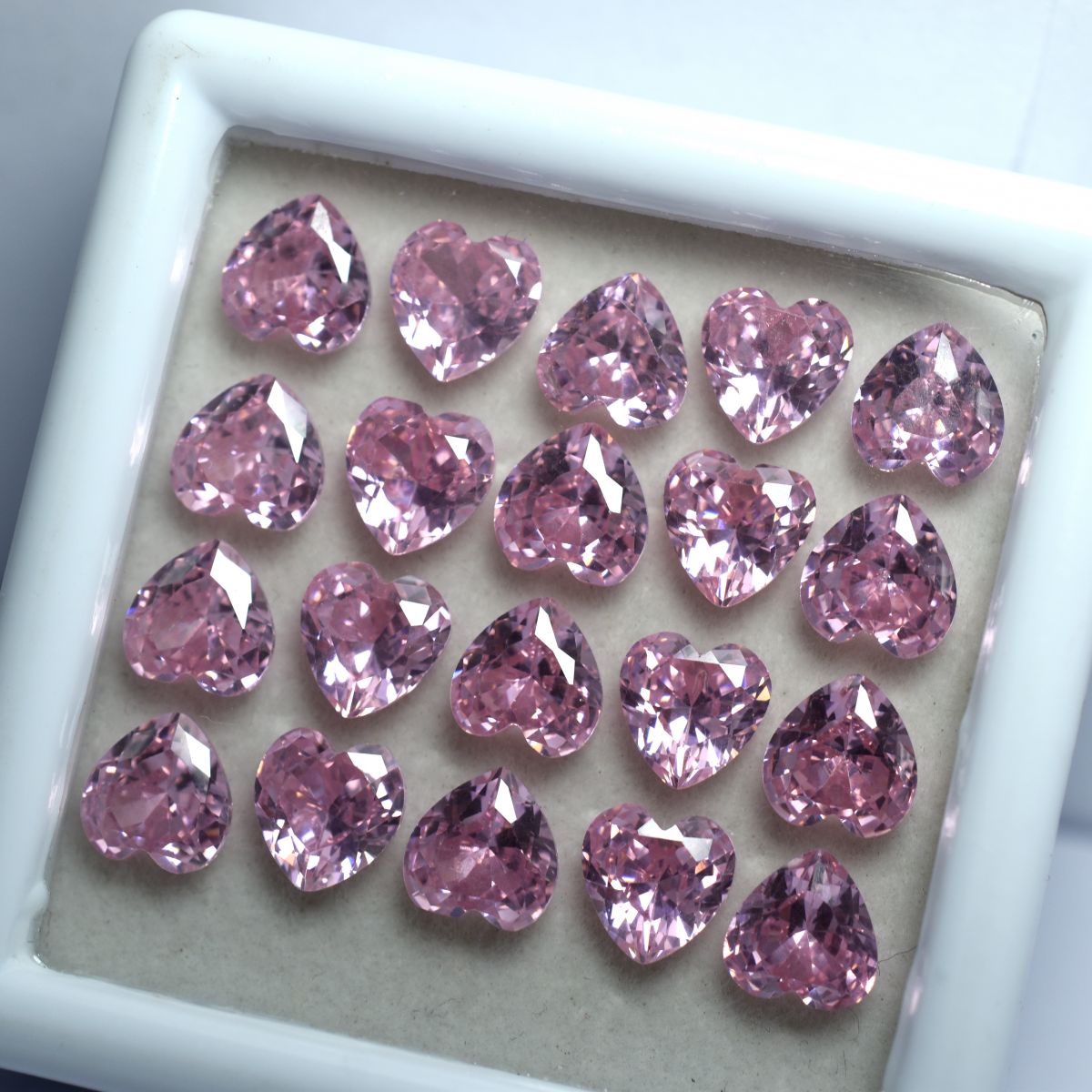 6x6 mm Natural SAPPHIRE Pink HEART SHAPE Loose Gemstone CERTIFIED 15 Pcs Lot