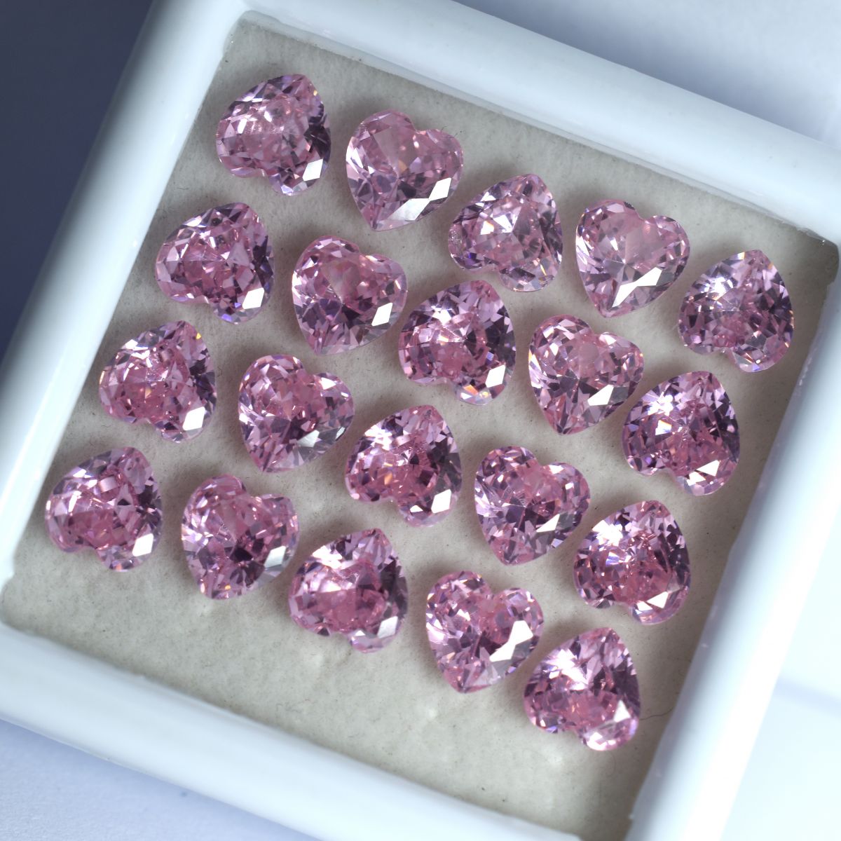 6x6 mm Natural SAPPHIRE Pink HEART SHAPE Loose Gemstone CERTIFIED 15 Pcs Lot