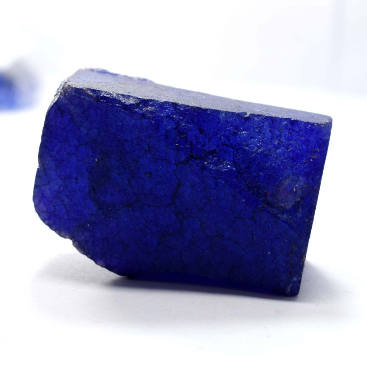 Natural Sapphire Blue Rough Uncut Huge Size 318.15 Ct CERTIFIED Loose Gemstone